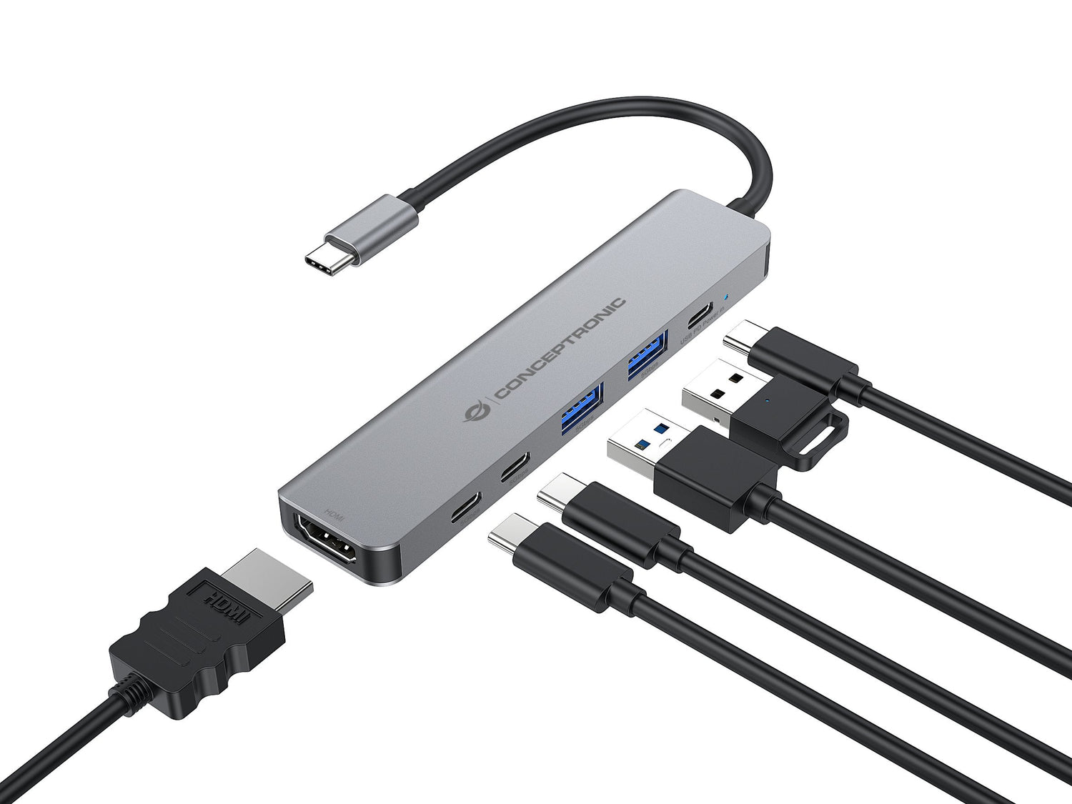 Docking Usb-C Conceptronic Donn33g 1xhdmi 1xusb-C Pd 100w 2xusb-A 3.0 2xusb-C