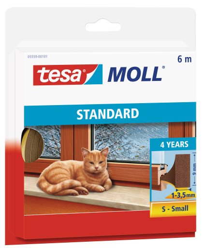 Tesa Insulation Dichtungsband Pe-Schaumstoff S 6mx9mm Marrón