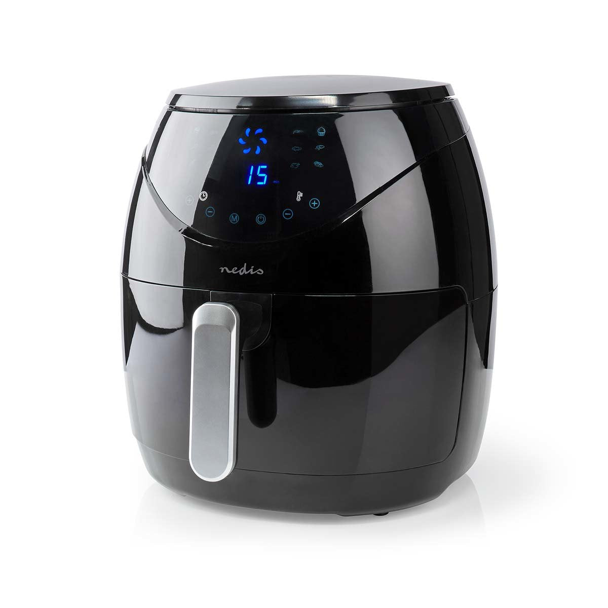 EAN 5412810335350 - Nedis KAAF240EBK freidora Sencillo 4,6 L Independiente 1500 W Freidora de aire caliente Negro imagen 1