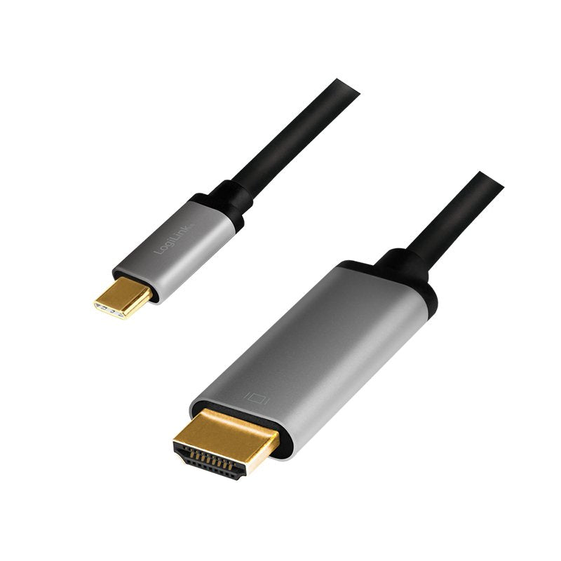 EAN 4052792062212 - LogiLink CUA0101 cambiador de género para cable USB 3.2 Gen1 Type-C HDMI-A Negro, Gris imagen 1