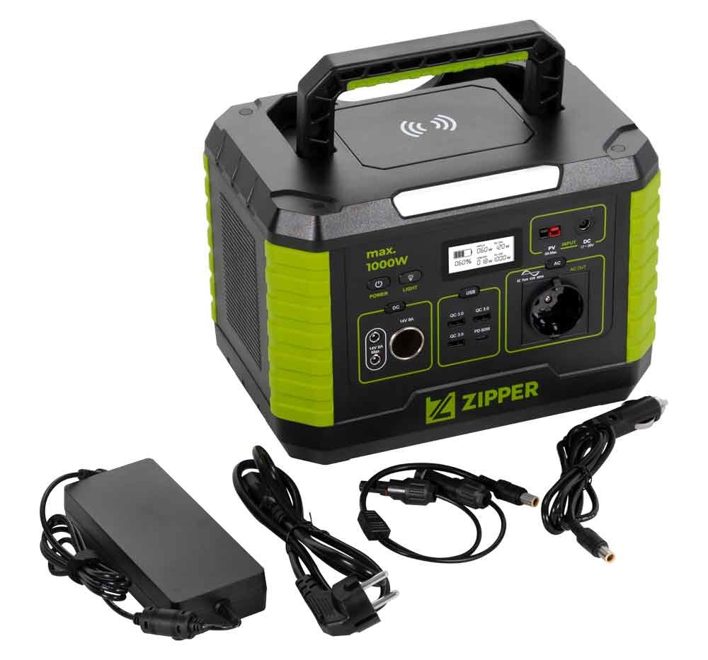 Zipper Zi-Ps1000 Estación De Energía Portátil 8 Ión De Litio 1000 W 8,7 Kg