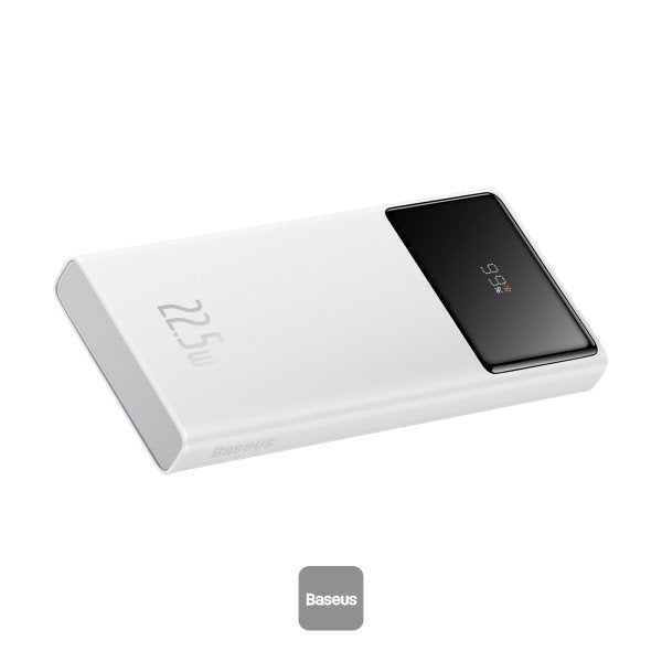 Star-Lord Digital Display Fast Charge Power Bank 10000mah 22.5w White(With Simple Series Charging Cable Usb To Type-C 3a 0.3m White)