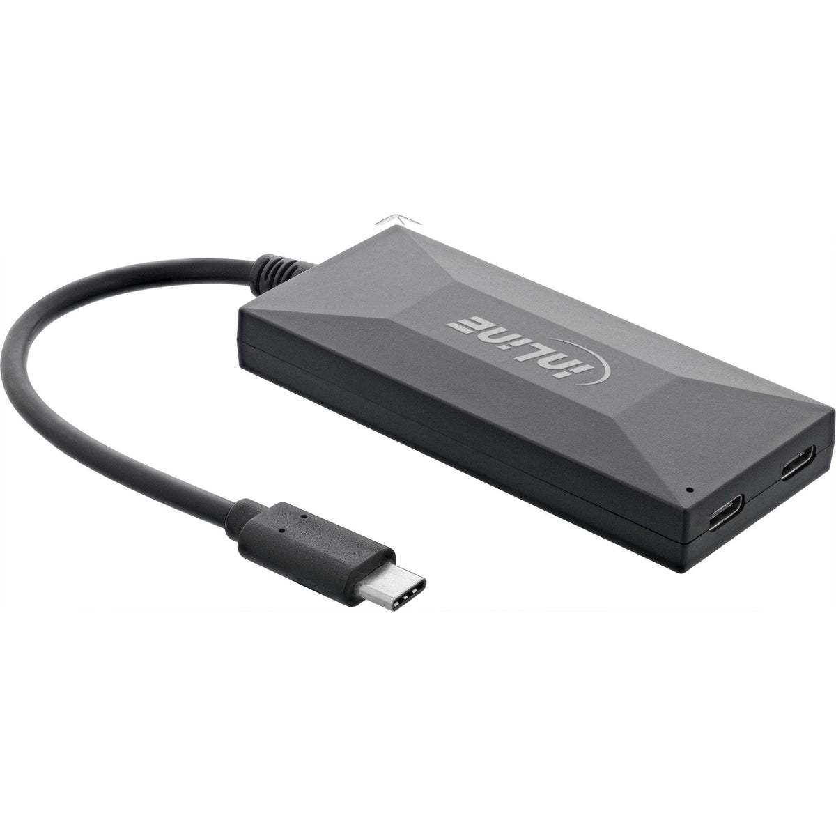 Inline® Usb 3.2 Gen.1 Otg Hub, Usb Typ-C A 2 Port Typ-C And 3 Port Typ-A, With 5v/3a Power Supply, Black