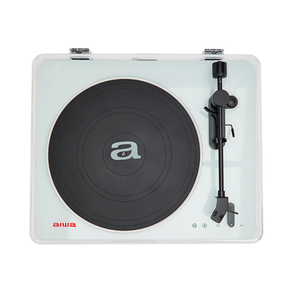 Tocadiscos Bluetooth Aiwa Apx-790bt White Alta Precision Bt 5.0 Transmision Por Correa