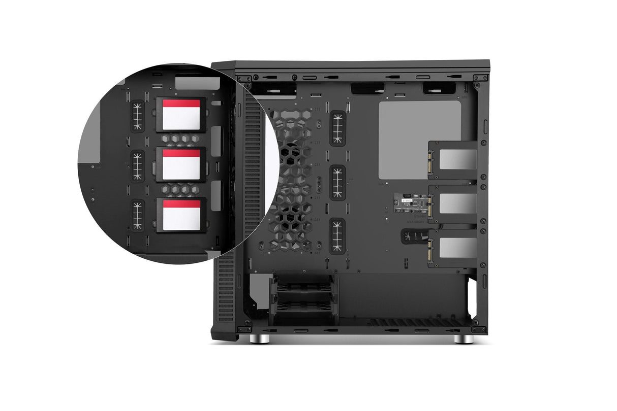 Caja Pc Nox Atx Hummer Tgx. Torre. Cristal Templado Usb 3.0 Con Ventiladores