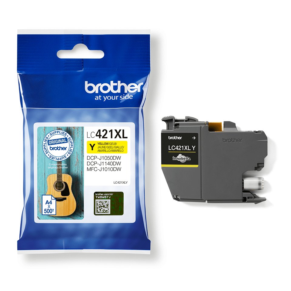 EAN 4977766810432 - Brother LC-421XLY cartucho de tinta 1 pieza(s) Original Alto rendimiento (XL) Amarillo imagen 2