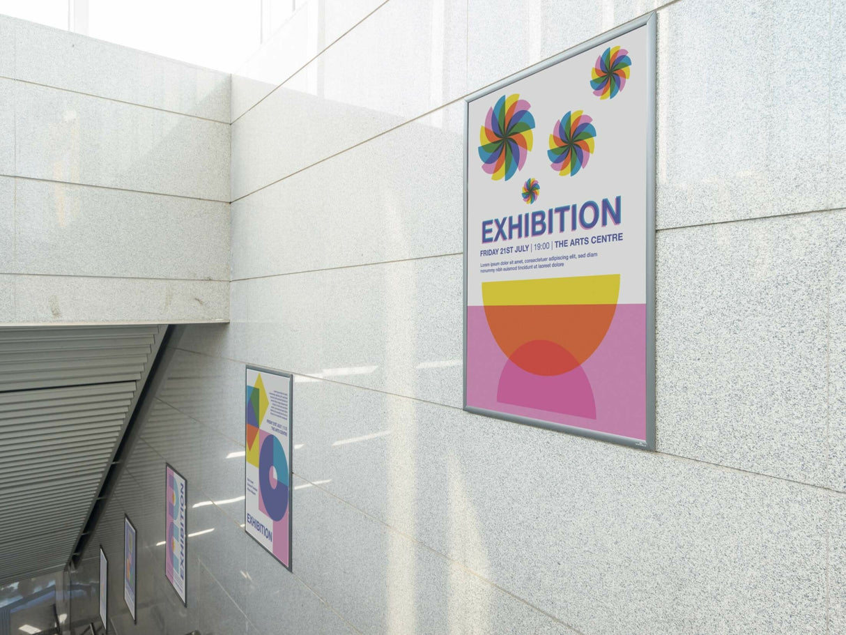 Durable 500823 Marco Para Pared 450 X 625 Mm Rectángulo Plata Aluminio