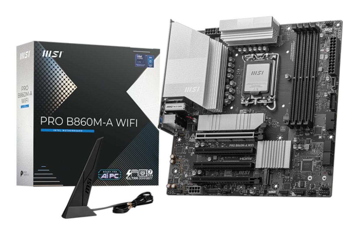 EAN 4711377286565 - MSI PRO B860M-A WIFI placa base Intel B860 LGA 1851 (Socket V1) micro ATX imagen 1