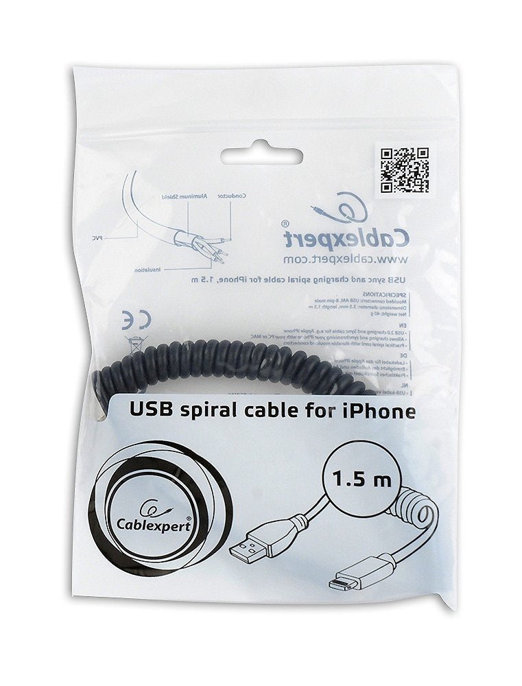 EAN 8716309097666 - Gembird CC-LMAM-1.5M cable de conector Lightning 1,5 m Negro imagen 5