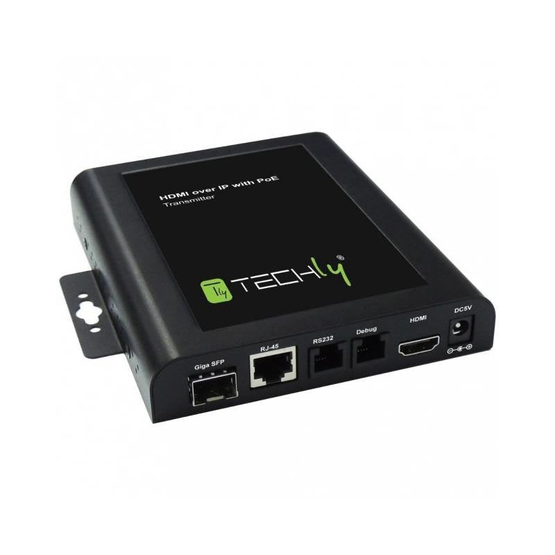 Techly Idata Extip-Vw Transmisor De Extensor Hdmi Sobre Par Trenzado, Rj45 Poe, Hasta 100m, Pared De Tv