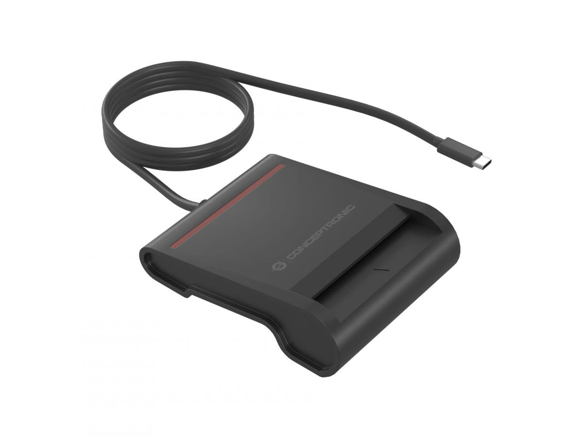 Lector Conceptronic Smart Id Card Reader Usb-C Scr01bc Negro