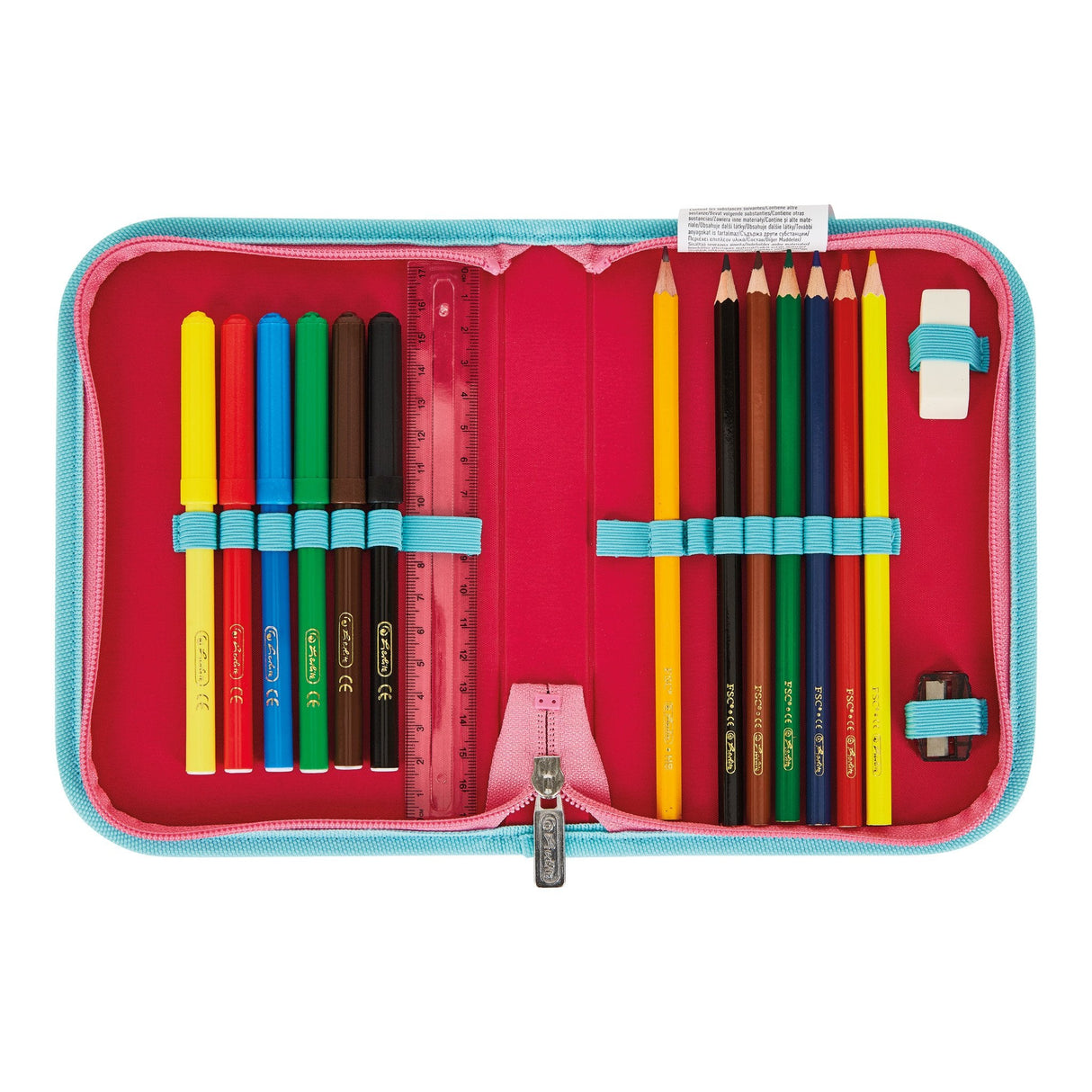 EAN 4008110344997 - Herlitz Loop Plus Ballet Love juego de mochila escolar Chica Poliéster Azul, Rosa imagen 5