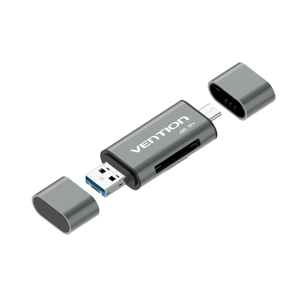 EAN 6922794736429 - Vention CCHH0 lector de tarjeta USB Type-A/USB Type-C/Micro-USB Gris imagen 1