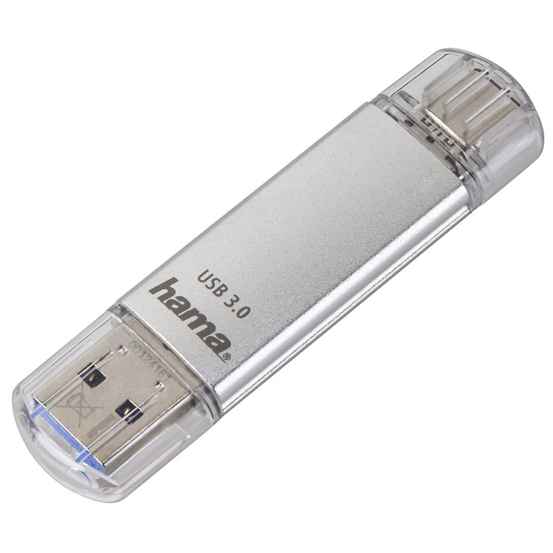 Hama Laeta Memoria Pendrive Usb 3.0 Con Tapa - 32gb De Capacidad - 40mb/S De Transferencia - Funcion Otg - Usb-C -