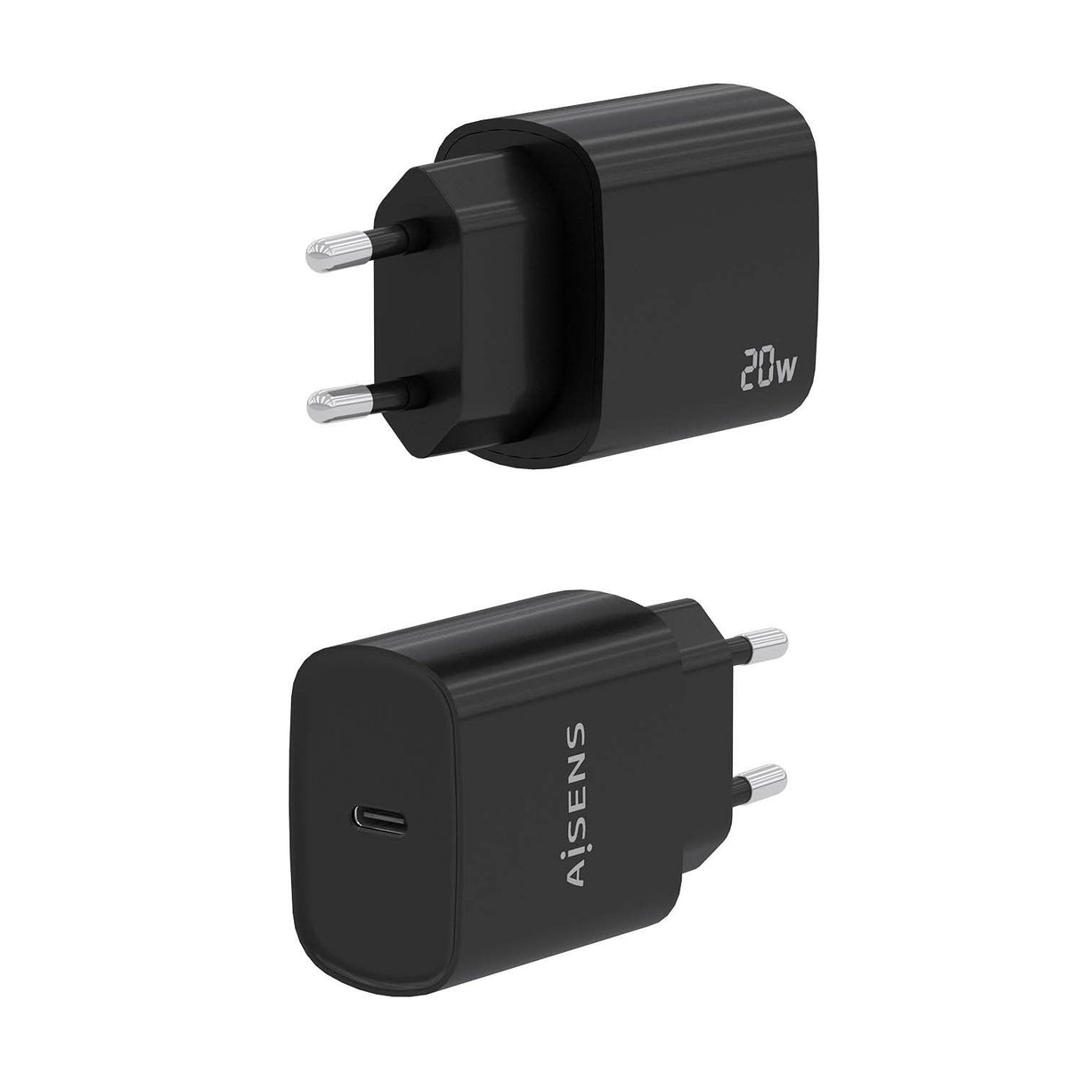 Aisens Cargador Usb-C Pd3.0 1 Puerto 1xusb-C 20w - Negro