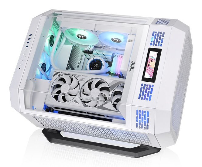 Kit De Soporte De Chasis Thermaltake Para The Tower 600 Snow, Soporte Blanco/Negro, Para Colocación Horizontal Ac-076-On6nan-A1