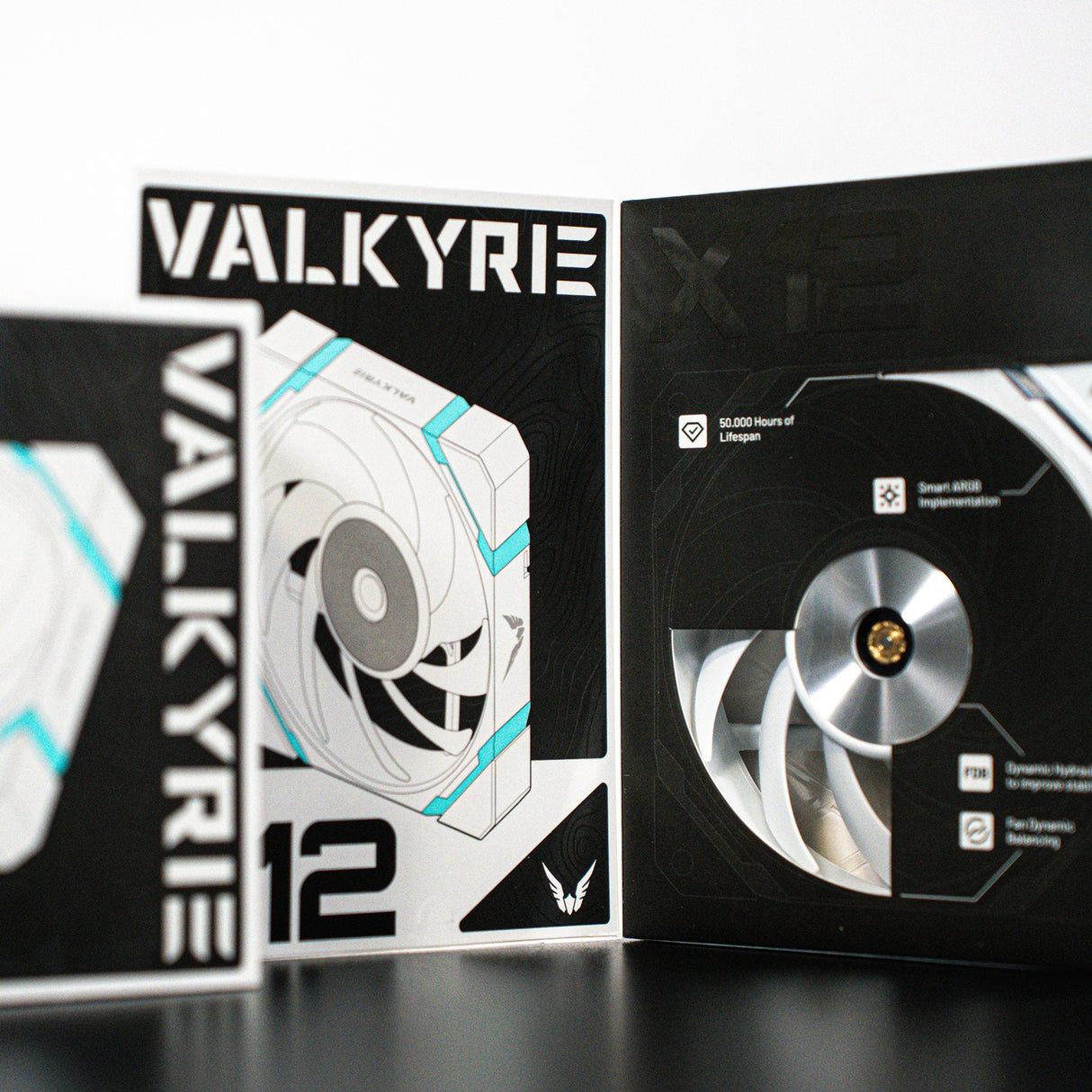 Ventilador Pc Valkyrie Vk-Fanx12fw Negro