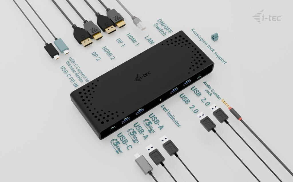 EAN 8595611707179 - i-tec CADUA4KDOCKPDB100 base para portátil y replicador de puertos Alámbrico USB 3.2 Gen 1 (3.1 Gen 1) Ty imagen 11