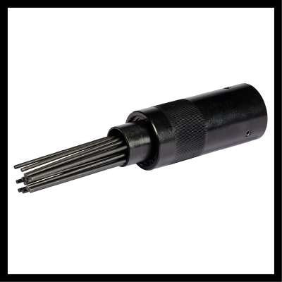 Martillo Cincel Neumático Einhell Tc-Pc 45 Set (Rojo/Negro, Con Juego De Cinceles De 4 Piezas, Removedor De Óxido De Aguja, Estuche)