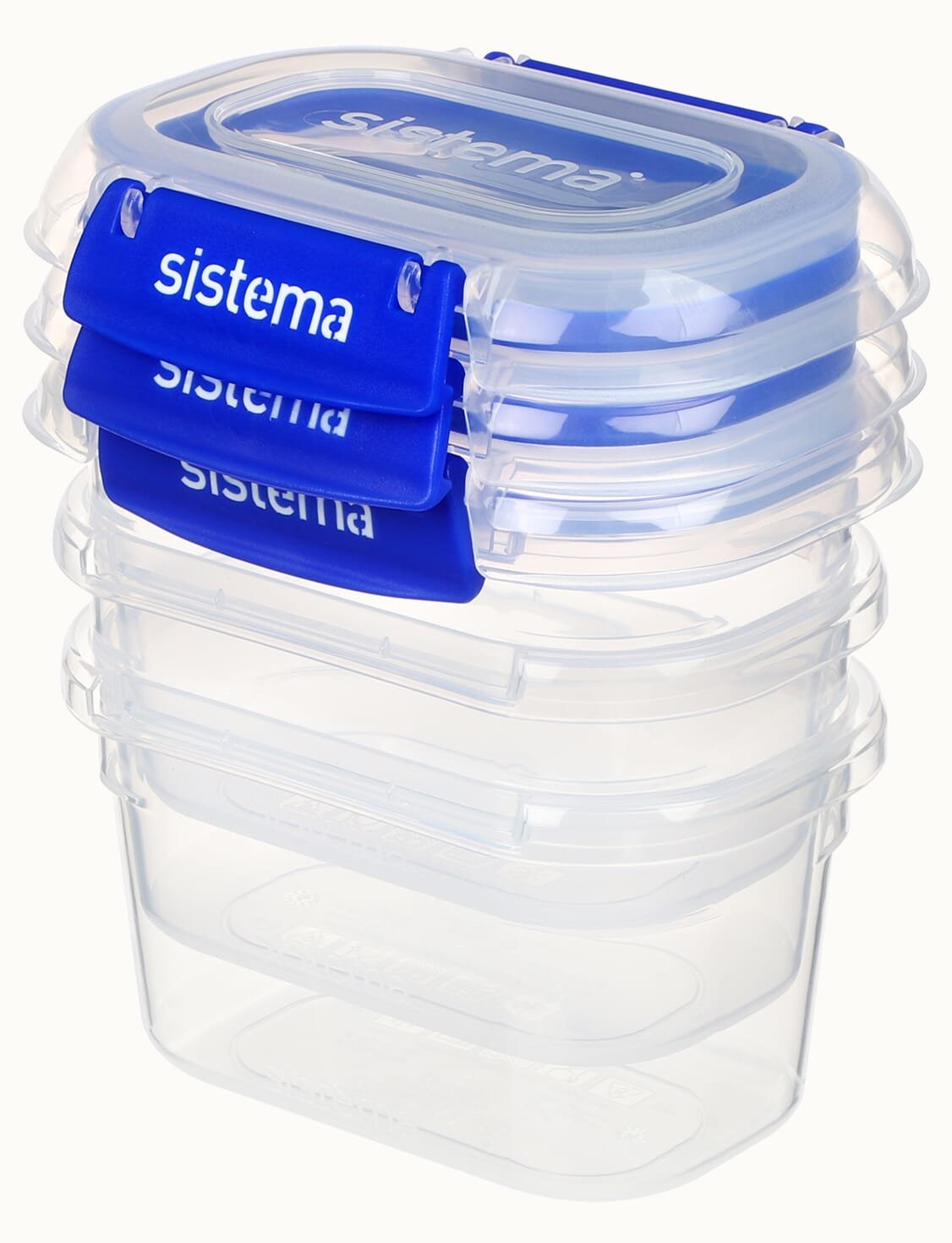 EAN 9414202885432 - Sistema 881543 recipiente de almacenar comida Ovalado Contenedor 0,4 L Azul, Transparente 3 pieza(s) imagen 3