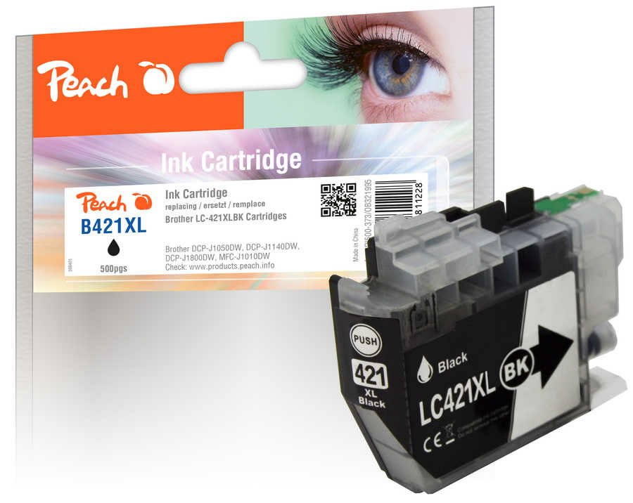 EAN 7640366811228 - Peach PI500-373 cartucho de tinta 1 pieza(s) Compatible Alto rendimiento (XL) Negro imagen 1