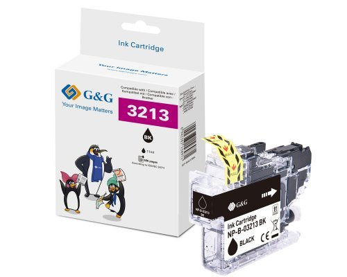 G&G Xl-Cartucho Compatible Con Brother Lc-3213bk