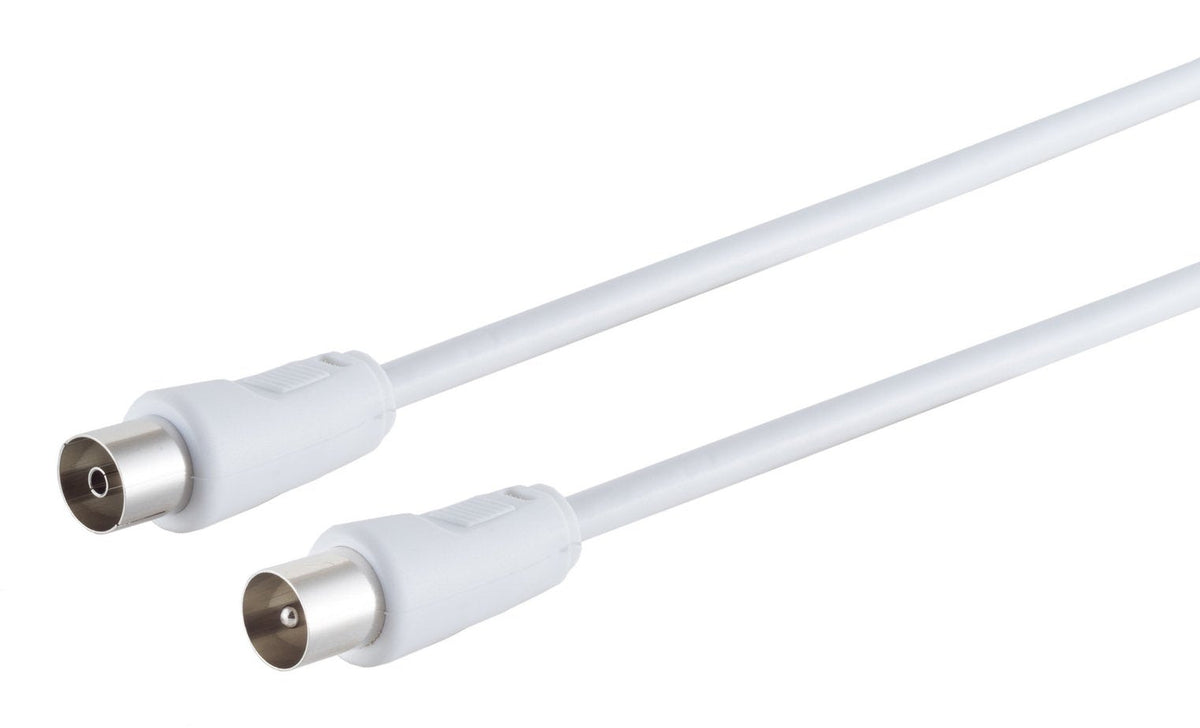 S-Impuls Cable De Antena, > 100 Db, Blanco, 7,5m