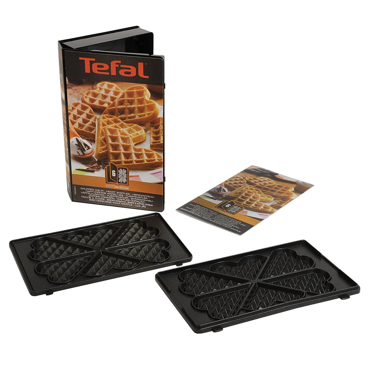 Tefal Xa800612 Heart Shape Waffle Plates For Sw852 Sandwich Maker