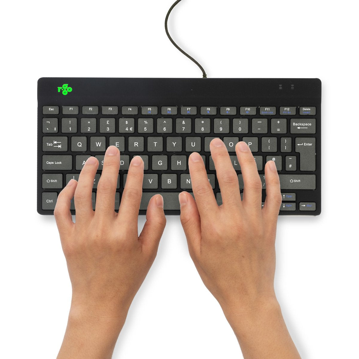 EAN 8719274491385 - R-Go Tools RGOCOUKWDBL teclado USB Inglés del Reino Unido imagen 3