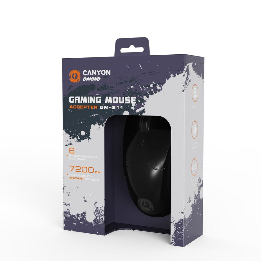 Raton Canyon Gaming Acceptor Rgb Backlight 6 Botones Negro Venta