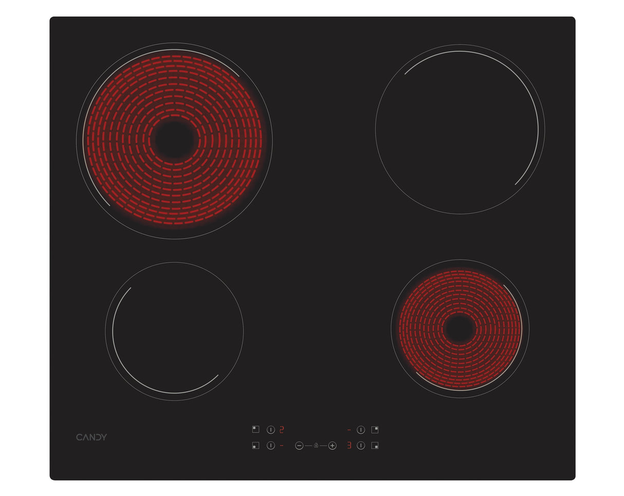 EAN 8059019059129 - Candy Idea CH64CCB/4U2 Negro Integrado 59 cm Cerámico 4 zona(s) imagen 2