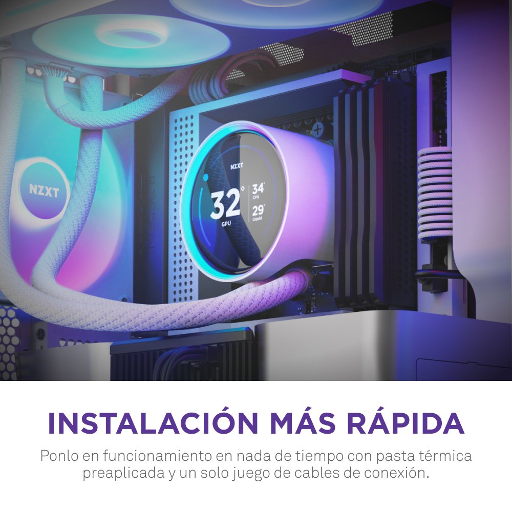EAN 5056547204192 - NZXT Kraken Elite 360 RGB Procesador Sistema de refrigeración líquida todo en uno 12 cm Blanco 1 pieza(s) imagen 13