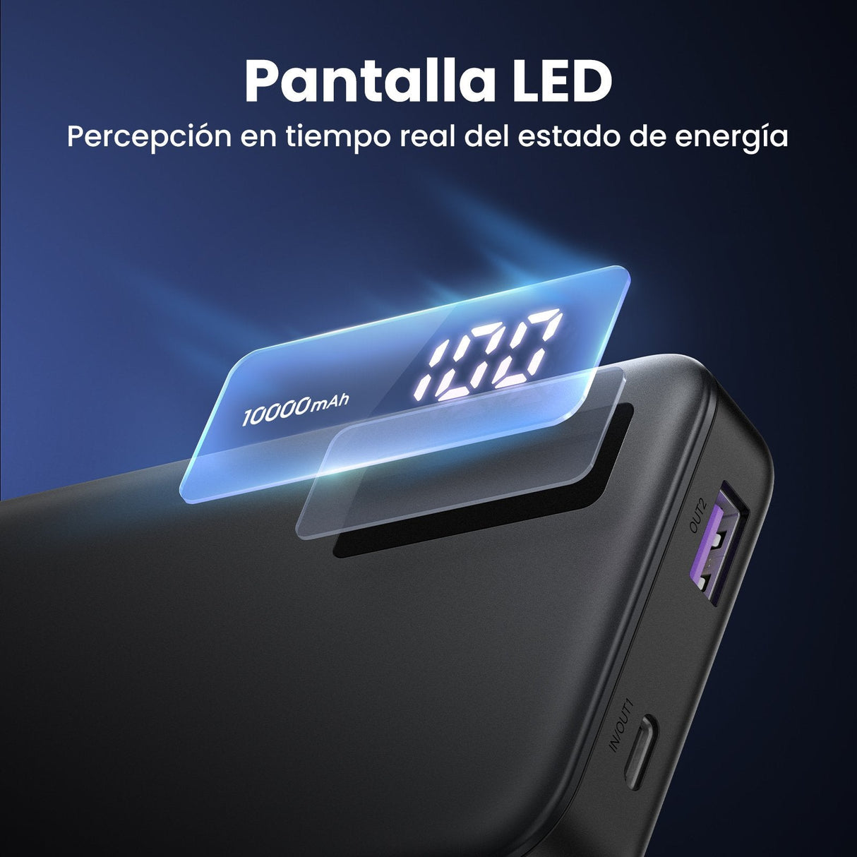Ugreen 25742 Batería Externa Ión De Litio 10000 Mah Negro