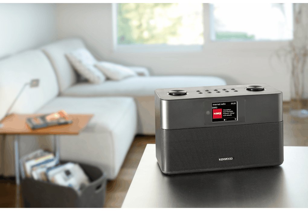 Kenwood Cr-M100s Smart Radio Mit Dab+, Grosses Farbdisplay, Wifi Negro