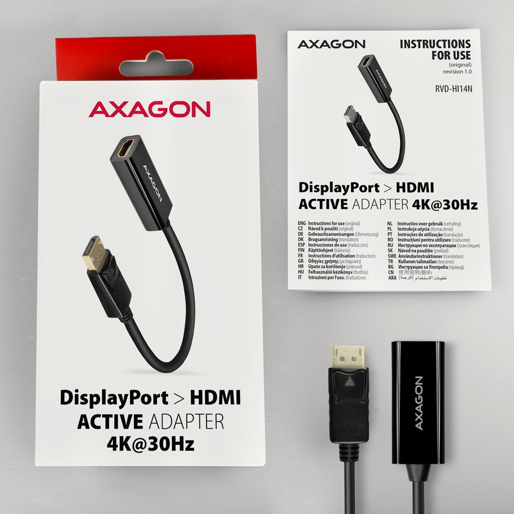 Axagon Rvd-Hi14n Displayport > Hdmi 1.4 Adaptador 4k/30hz
