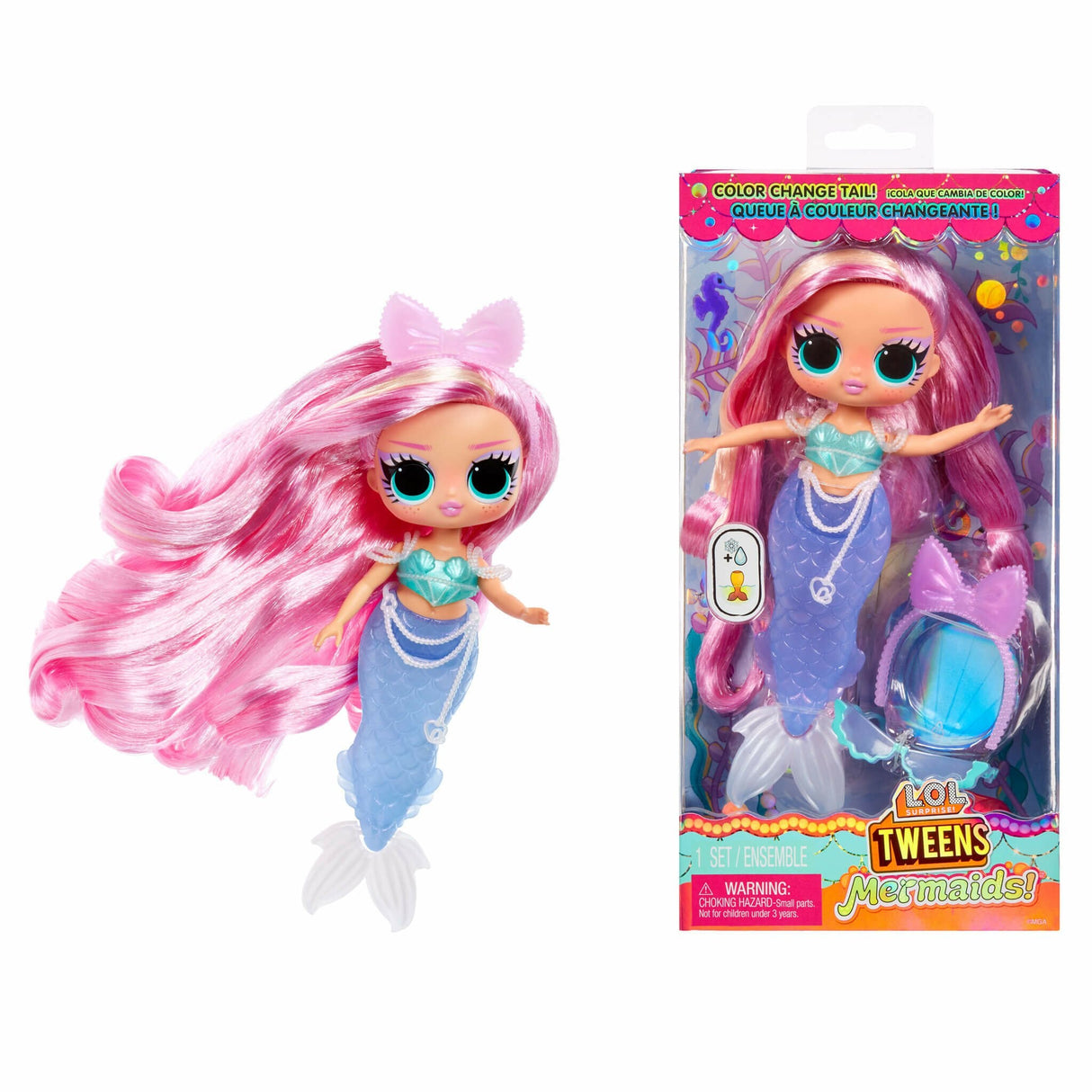 Muñeca Mga Entertainment L.Ol ¡Sirenas Preadolescentes Sorpresa! - Lola Ondas