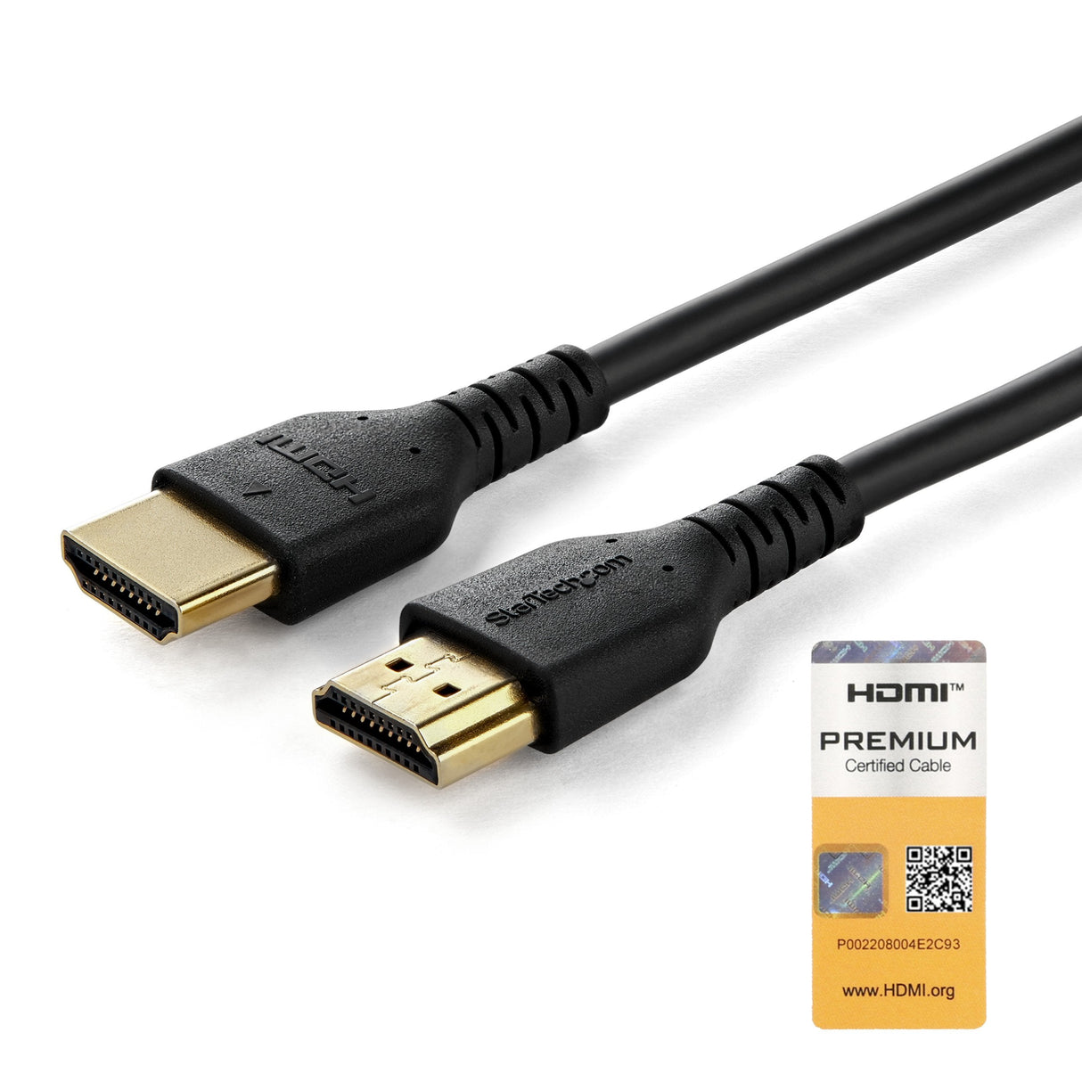 Startech.Com Cable Hdmi De Alta Velocidad Con Ethernet Premium - 4k 60hz - De 1m, 1 M, Hdmi Tipo A (Estándar), Hdmi Tipo A (Estándar), Negro