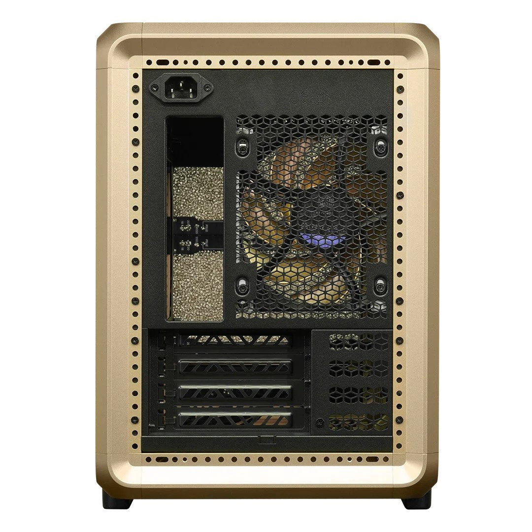 Caja Pc Cooler Master Masterframe 400 Mesh Gold Limited Edition Caja Microatx - 2x Usb-A 3.2 1x Usb-C 3.2 1x Audio Y Micro -