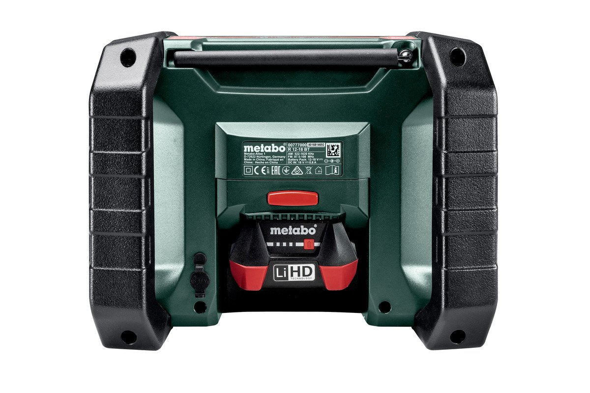Metabo R 12-18 Bt Radio De Construcción A Batería