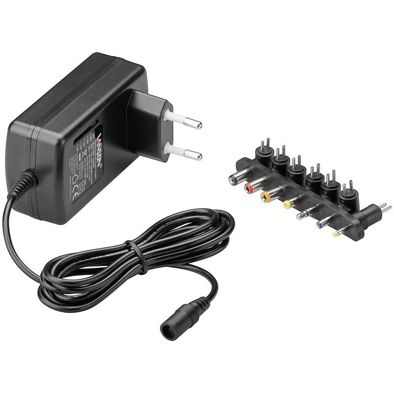 Goobay 54799 Adaptador E Inversor De Corriente Interior Negro (Goobay 9-24vdc Universal Power Supply. Black. 1.5a)