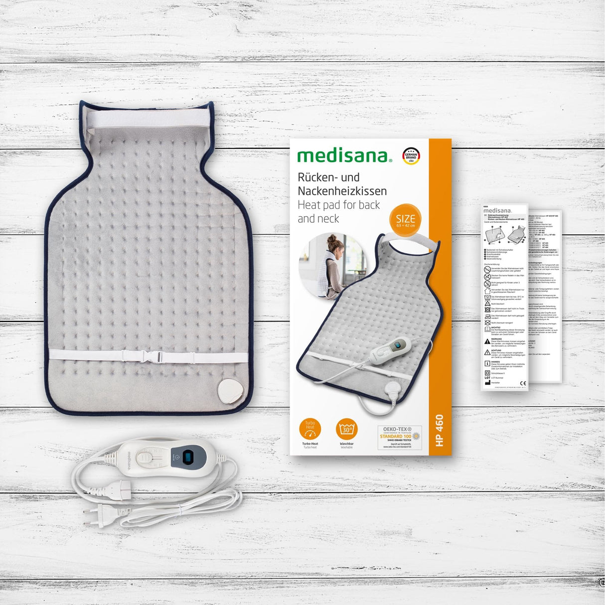 EAN 4015588610127 - Medisana HP 460 Calentador de cama eléctrico 100 W Gris imagen 3