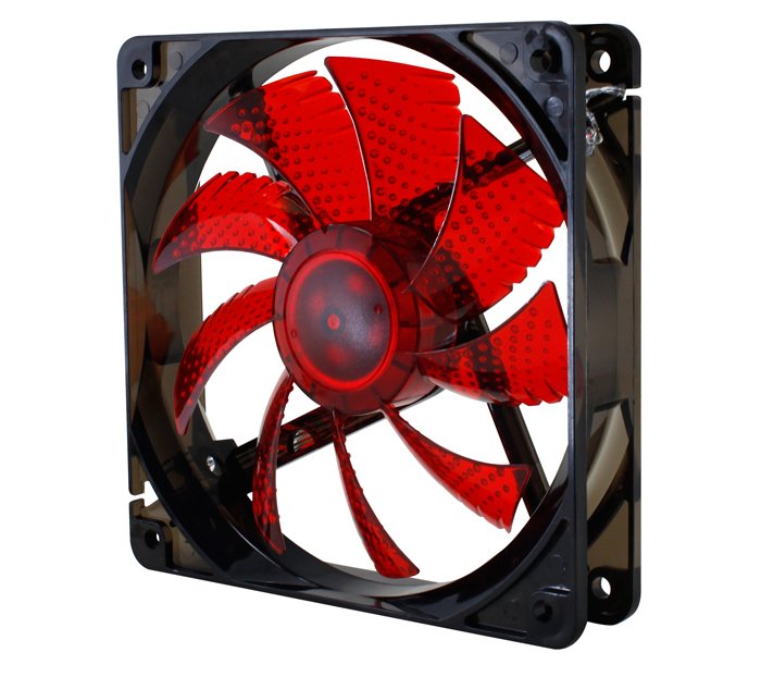 Nox Ventilador Coolfan 120 Led Rojo 120x120