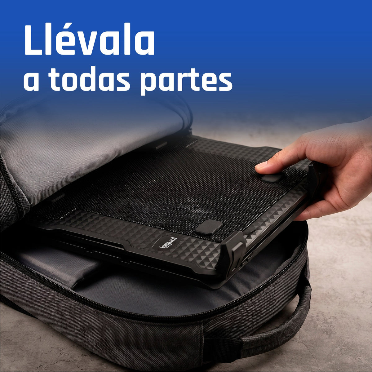 EAN 8435364319369 - iggual RP2V17A Soporte para ordenador portátil Negro 43,2 cm (17") imagen 7