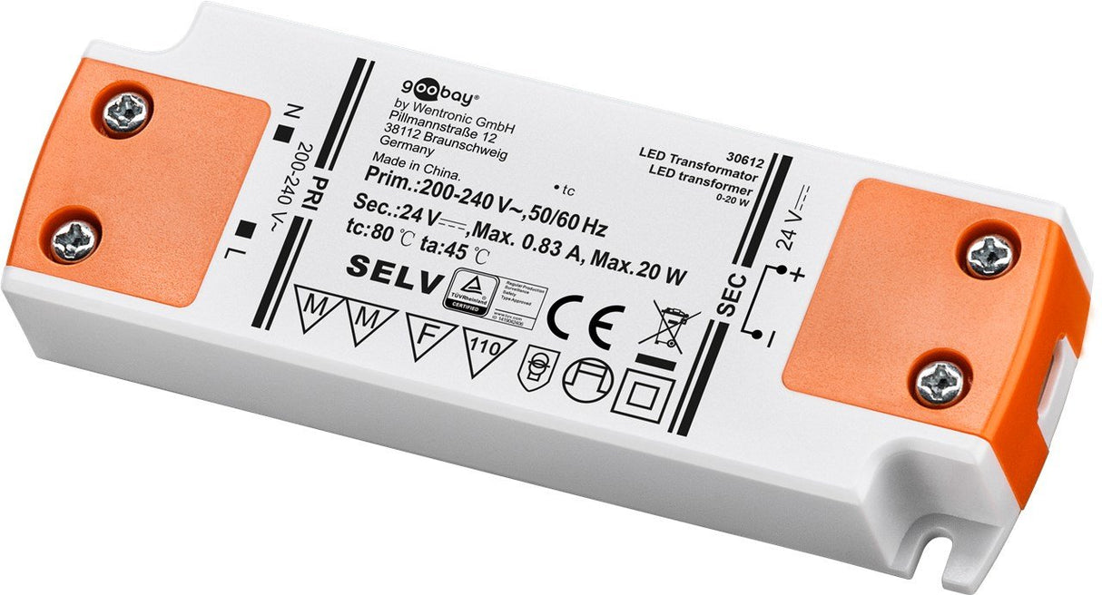 EAN 4040849306129 - Goobay 30612 transformadores de corriente para iluminación Apto para uso en interior Transformador electr imagen 1