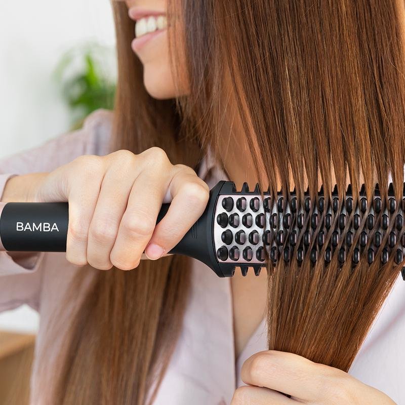 Cepillo Alisador Para El Pelo Cecotec Bamba Instantcare 1200 Look Brush Negro
