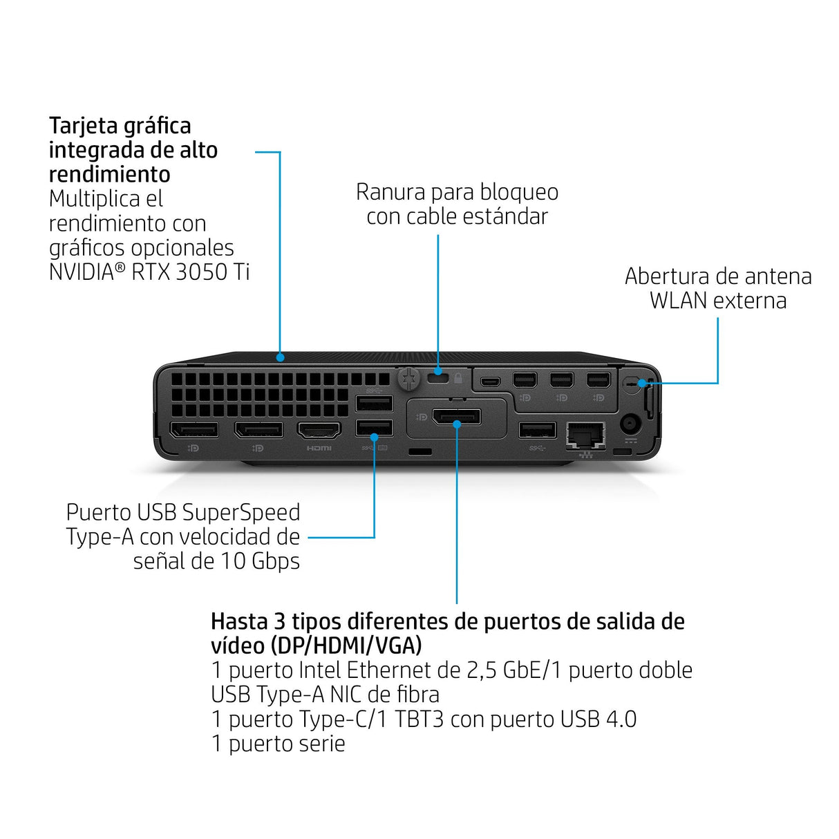 EAN 0198415412317 - HP Elite Mini 800 G9 Intel® Core™ i7 i7-14700 16 GB DDR5-SDRAM 512 GB SSD Windows 11 Pro Mini PC Negro imagen 3