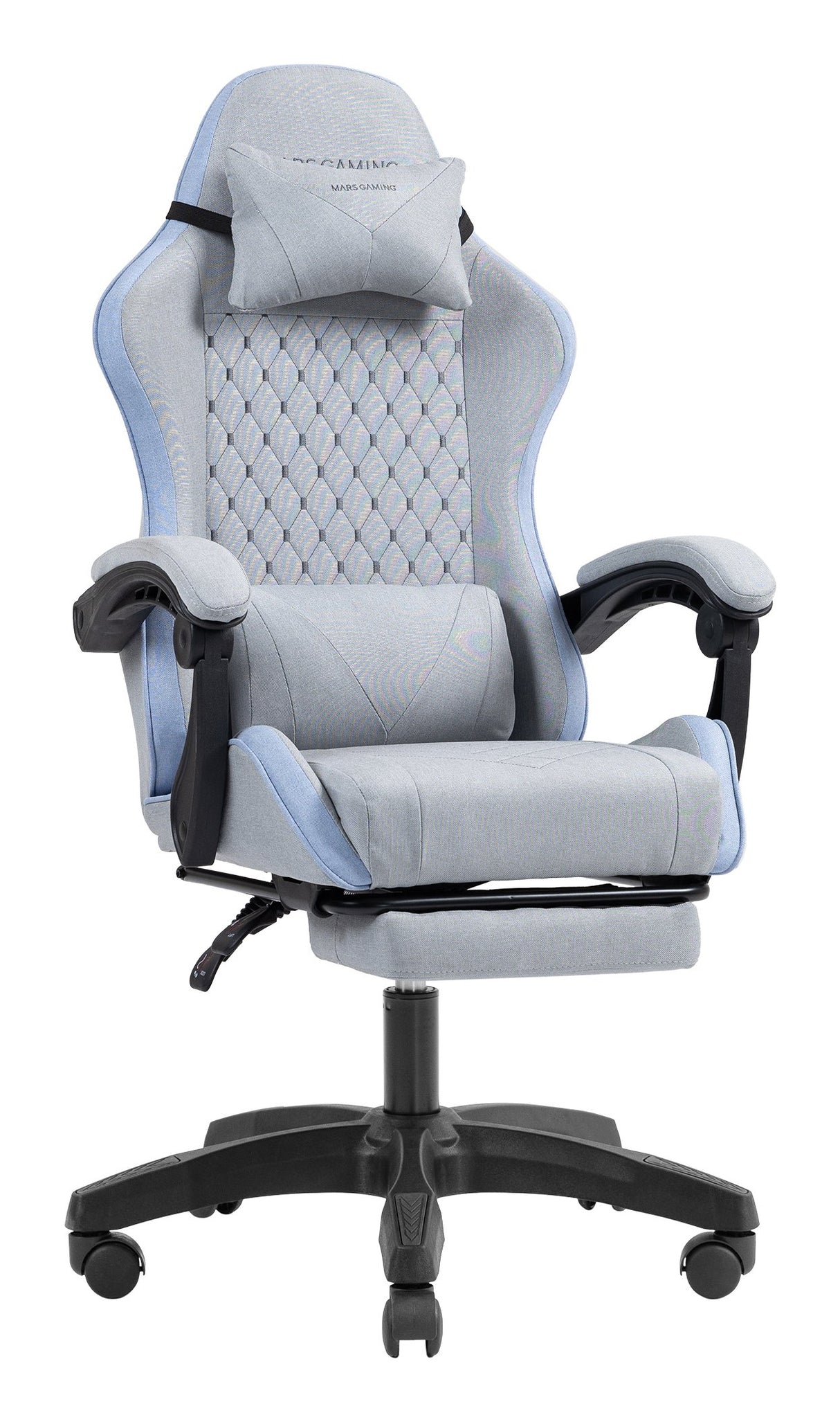 EAN 8435693112969 - Mars Gaming MGCXFSBL silla para videojuegos Silla para videojuegos de PC Asiento acolchado Azul, Gris imagen 2