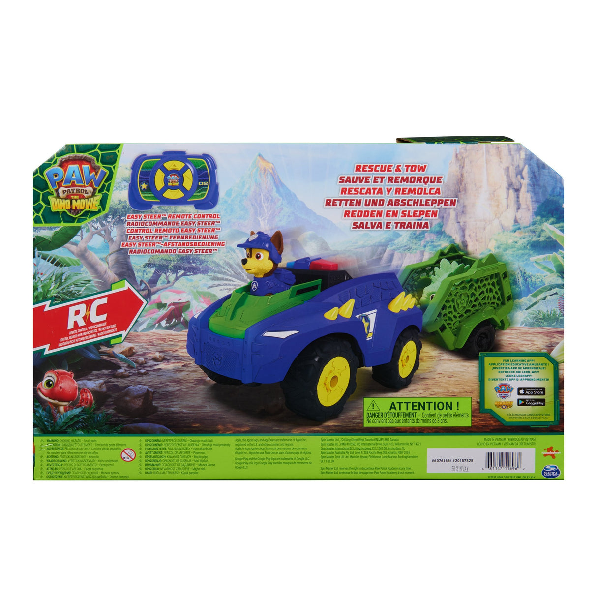 Spinmaster Paw Patrol: Der Dino Film - Chase' Ferngesteuertes Dino Rettungs-Fahrzeug 6076166