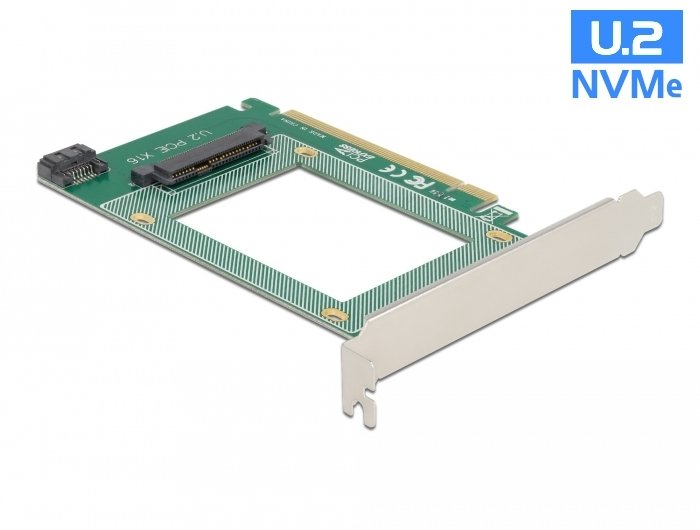 Delock 90051 Tarjeta Y Adaptador De Interfaz Interno U.2, Tarjeta De Interfaz Pcie, U.2, Pcie 4.0, Verde, Pc, Fcc