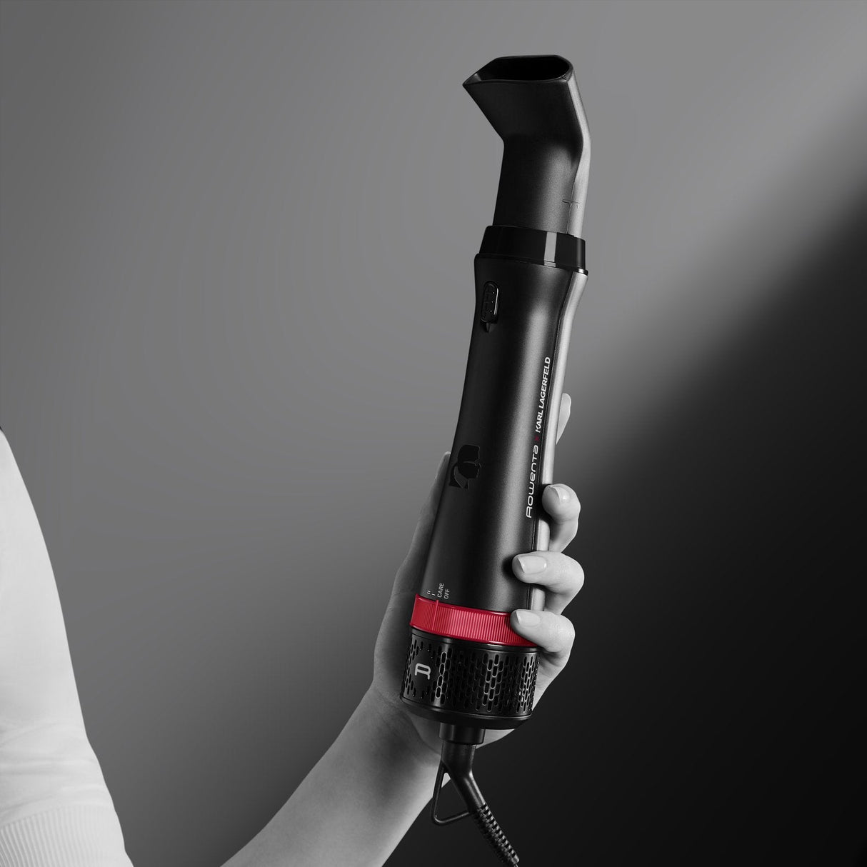 Rowenta Express Style Cf634l Cepillo De Aire Caliente Caliente Negro, Rojo 800 W 1,8 M